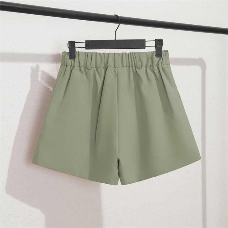 Triplgold - Effen korte jurk met elastische taille