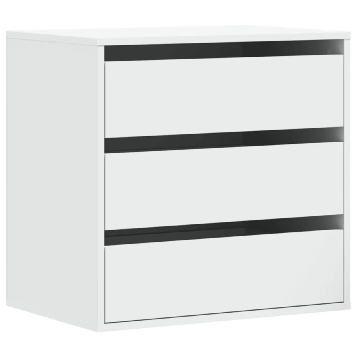 VidaXL Commode d'angle - Blanc