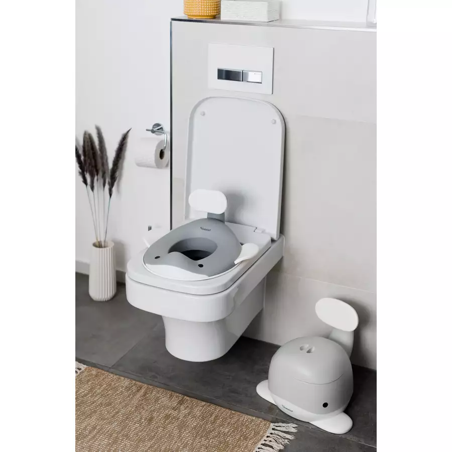 KINDSGUT Toilettenaufsatz Wal dunkelgrau