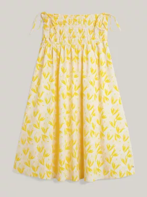 Saia longa franzida com estampa floral Tommy Hilfiger x Vacation
