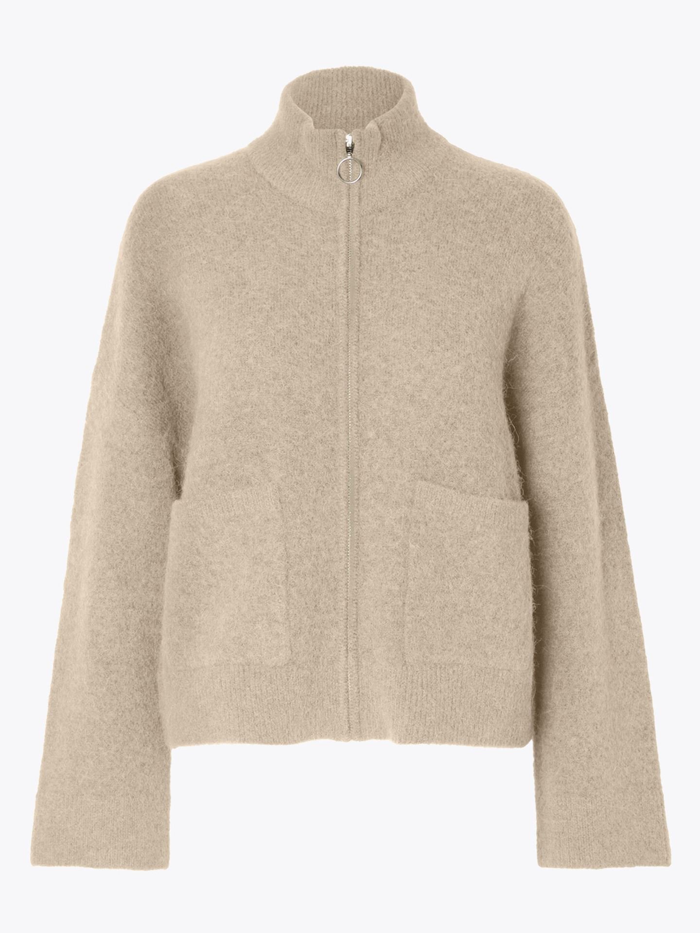 Sia Ras Long Sleeve Knit Zipper Cardigan
