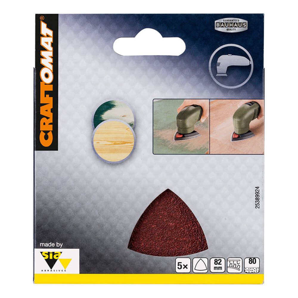 SLIPEBLAD CRAFTOMAT DELTA UTEN HULL 82MM K80 5STK