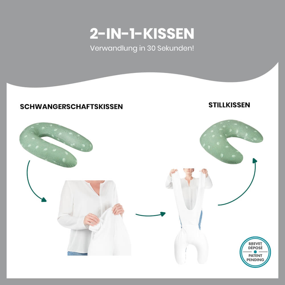 B.Love 2-in-1 Stillkissen Wind Green