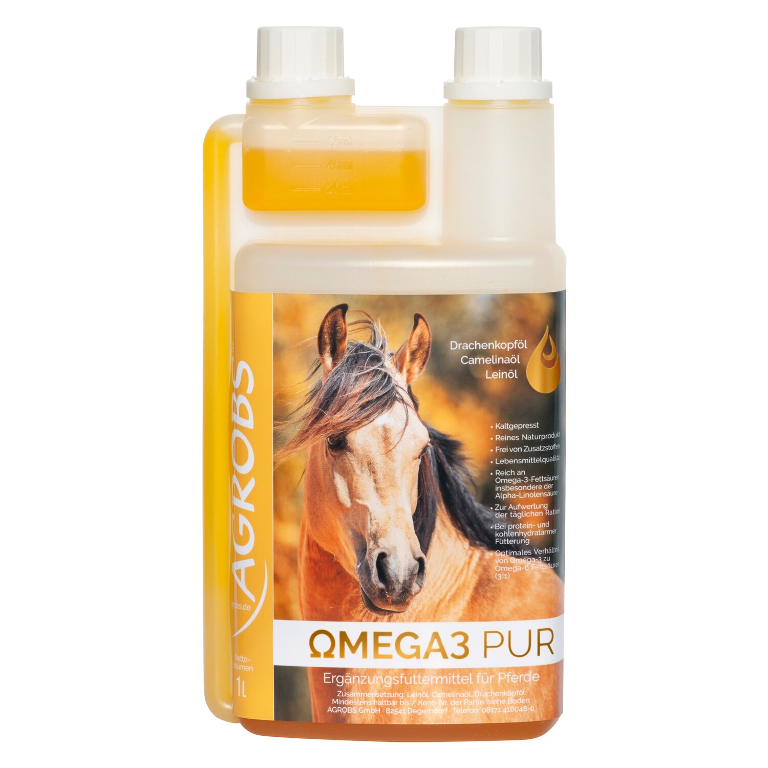 AGROBS Omega3 PUR Ölmischung  - 1 L
