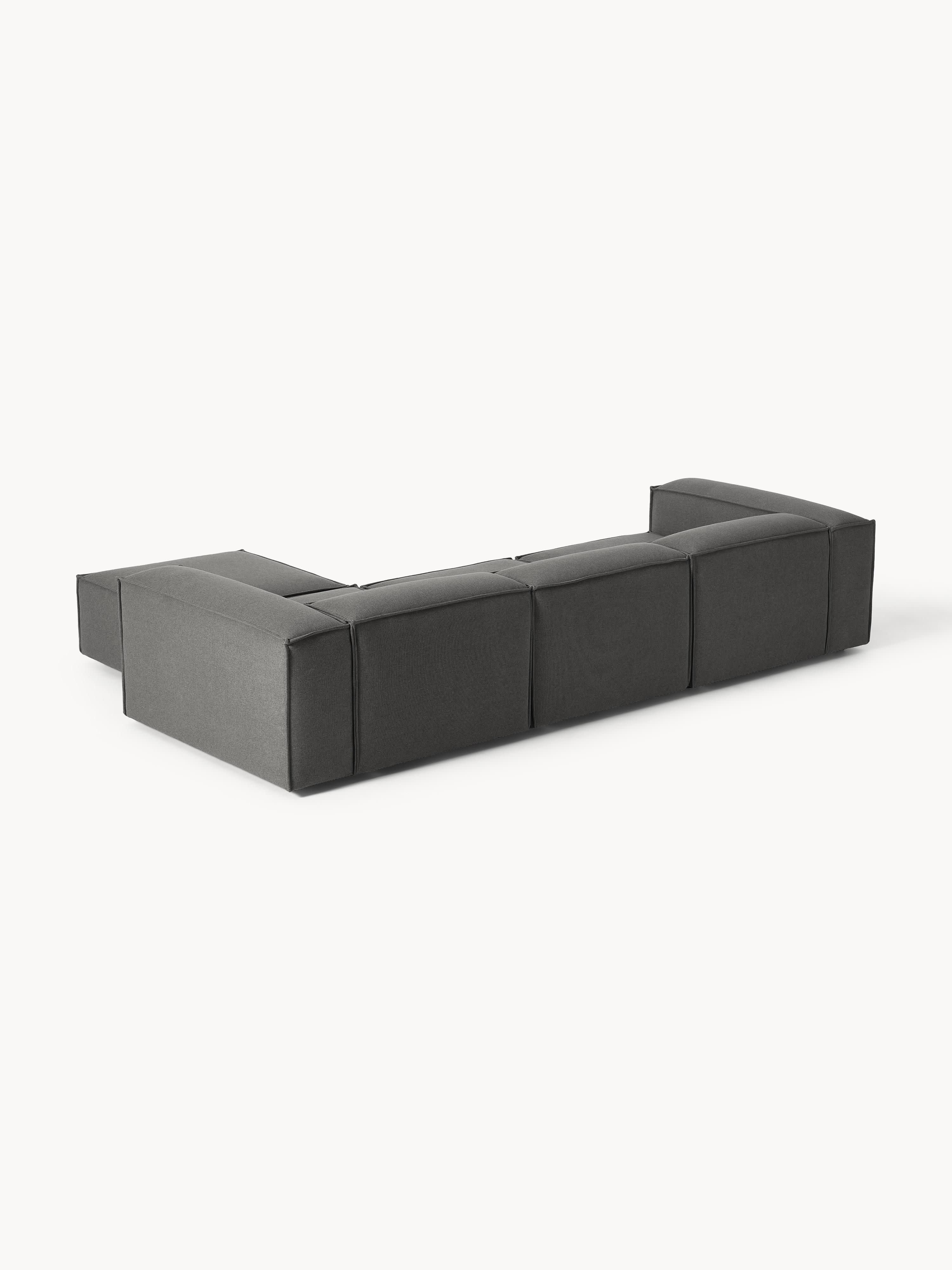 Modulaire bank Lennon (4-zits) met poef (links/rechts)
