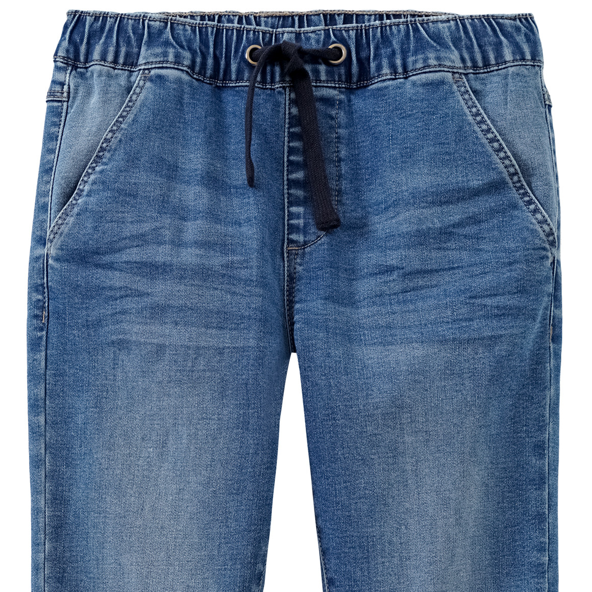 Yigga Jungen Pull-on-Jeans mit Tunnelzug hellblau