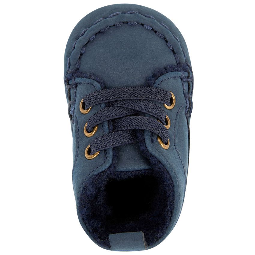 Botillons à lacets élastiques pour bébé garçon - Bleu marine