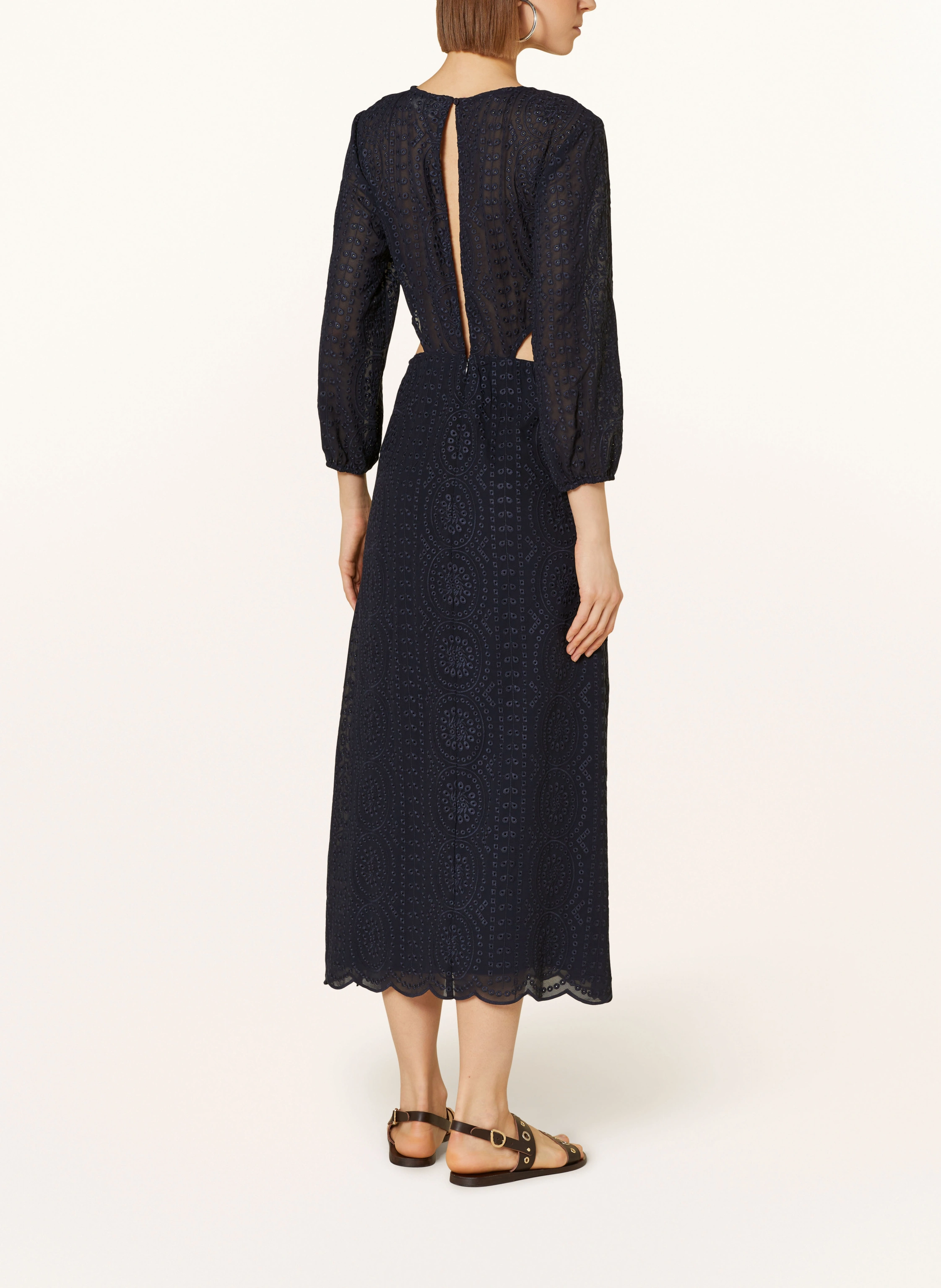 ba&sh Kleid BETTINA aus Lochspitze mit Cut-outs