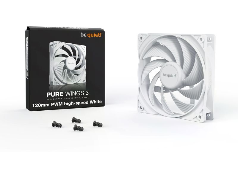 be quiet! PC-Lüfter Pure Wings 3 PWM high-speed 120 mm 120 mm PWM-Lüfter mit aussergewöhnlich hoher Leistung