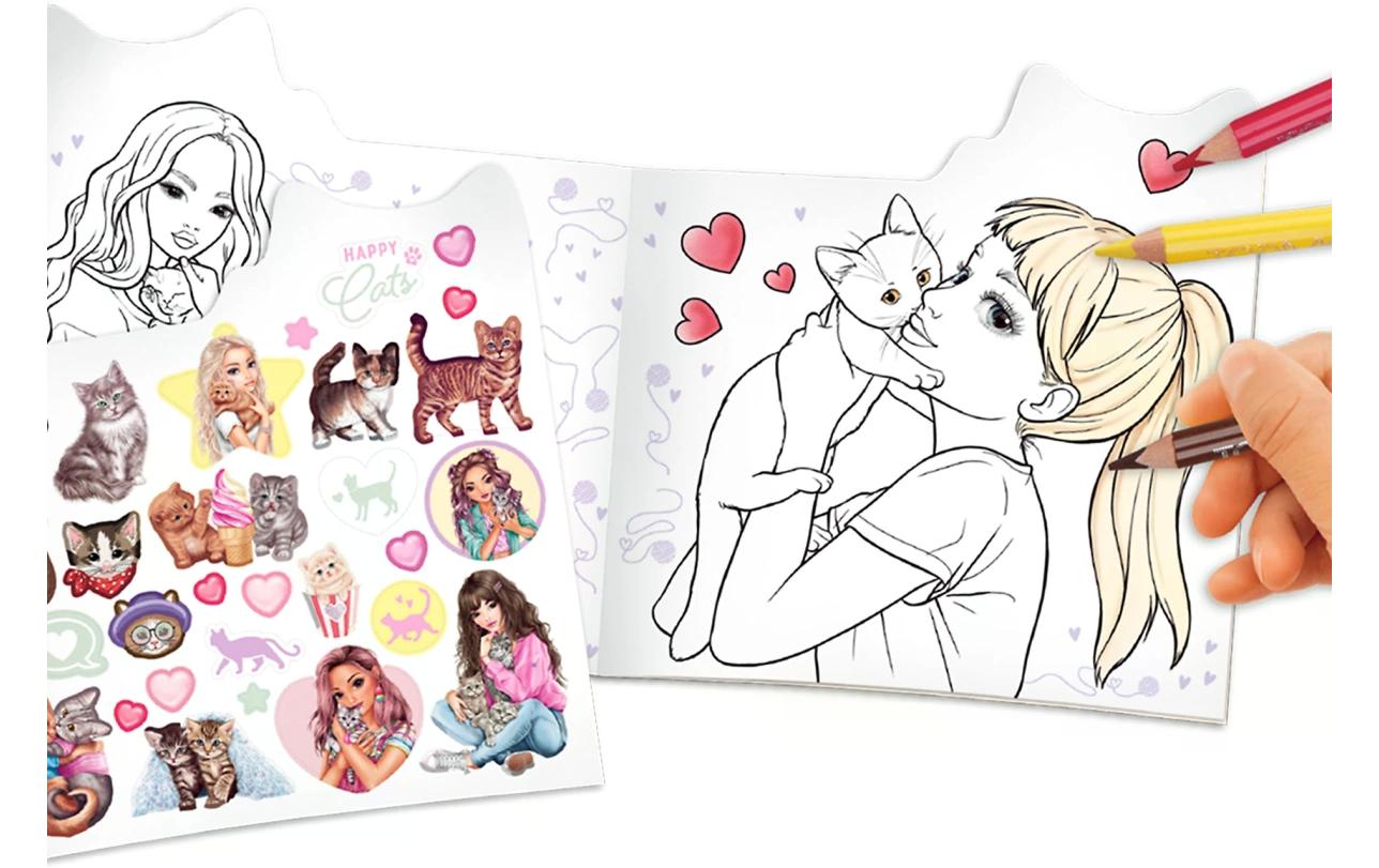 Malbuch Kitty Top ModelAusmalspass für Katzenfreunde