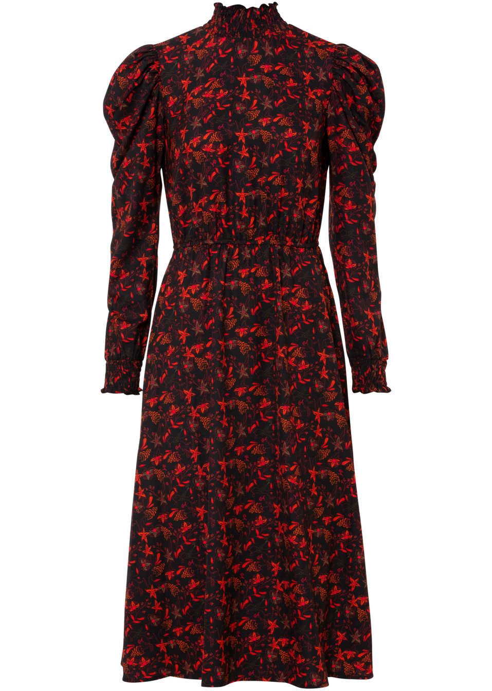 Robe midi à motif floral