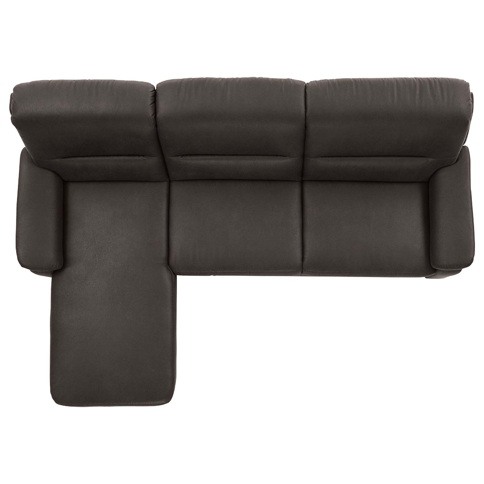 polsterpower Ecksofa - Saddle anthrazit - Basismodell - Recamiere links