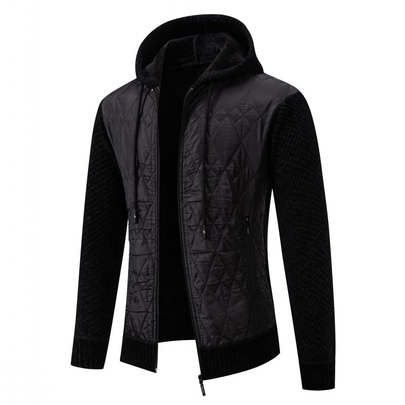 Aozora - Effen vest met capuchon en rits