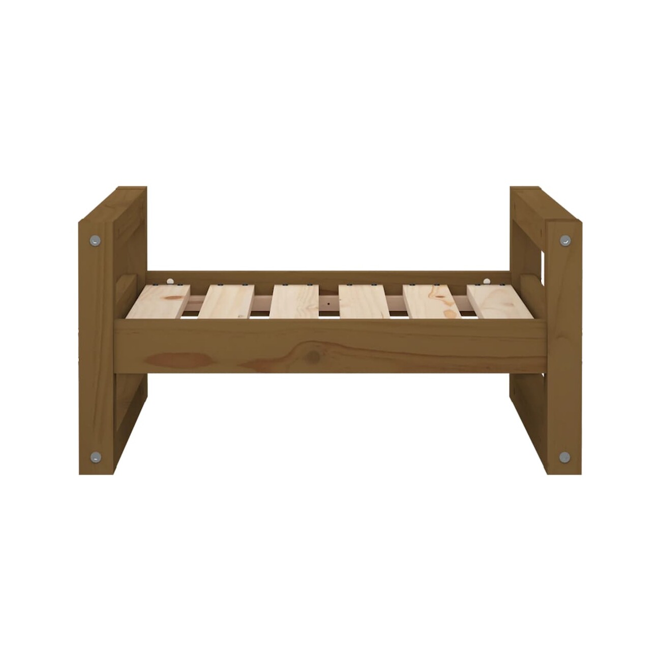 VidaXL Hundebett S (55,5x45,5x28 cm) aus Kiefernholz braun