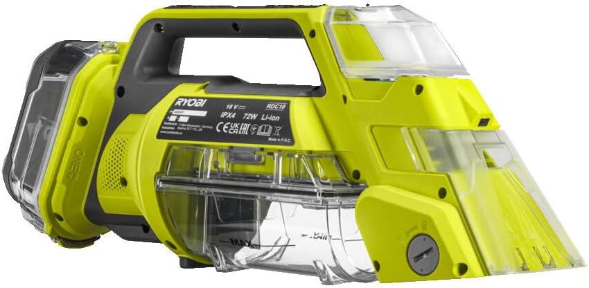 RYOBI 18 V ONE+ Akku-Textilreiniger RDC18-0, Behältervolumen 200 ml, ohne Akku und Ladegerät