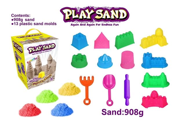 Kinetisk Play Sand, Mystery Castle, 908 g (4 farger)