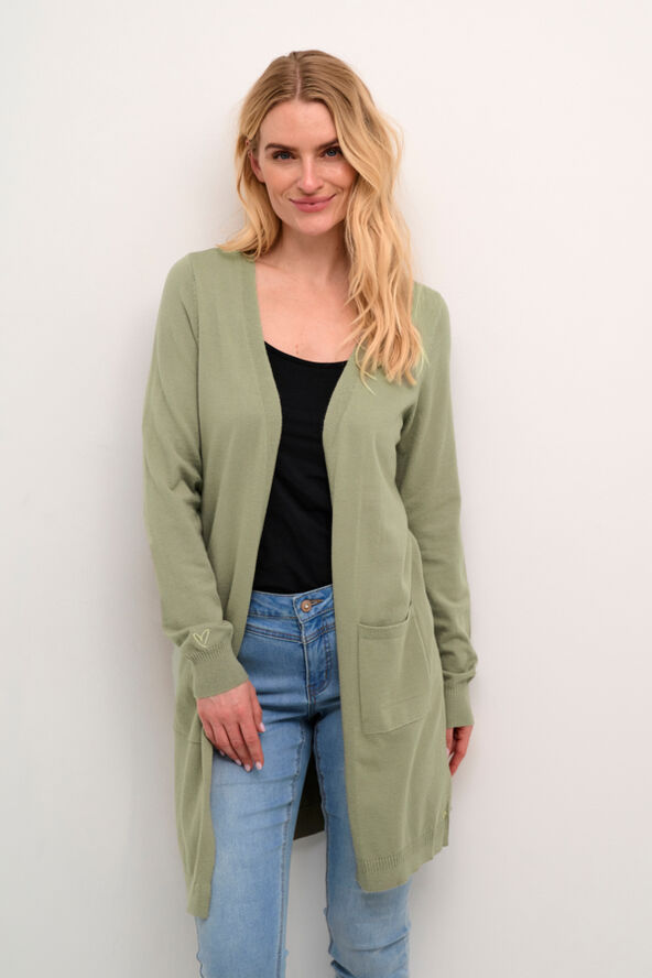 Cream CRDela Long Cardigan Overland trek