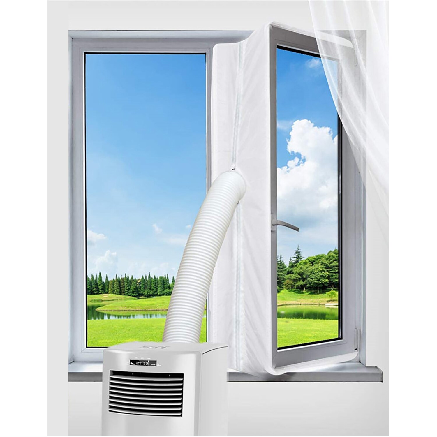 TPFLiving Fenster-Set Erweiterung Fenster Abdichtung Klimagerät / Trockner - 3m