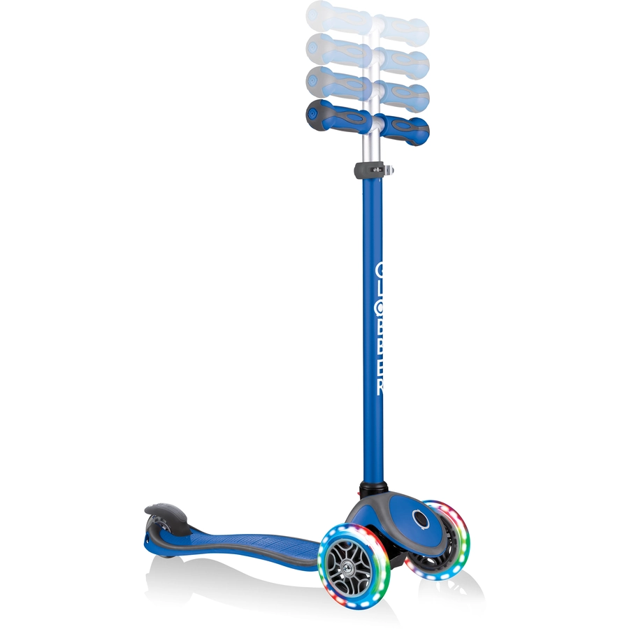 GLOBBER GO-UP COMFORT LIGHTS mit Leuchtrollen, navy blau