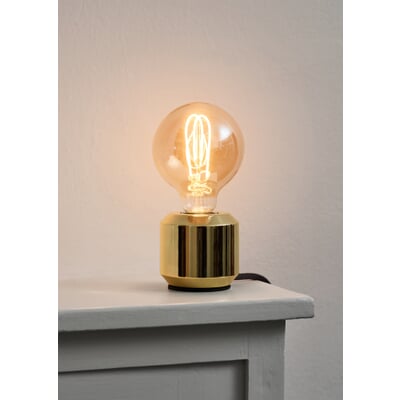 LED-Kopfspiegellampe Globe, Messing