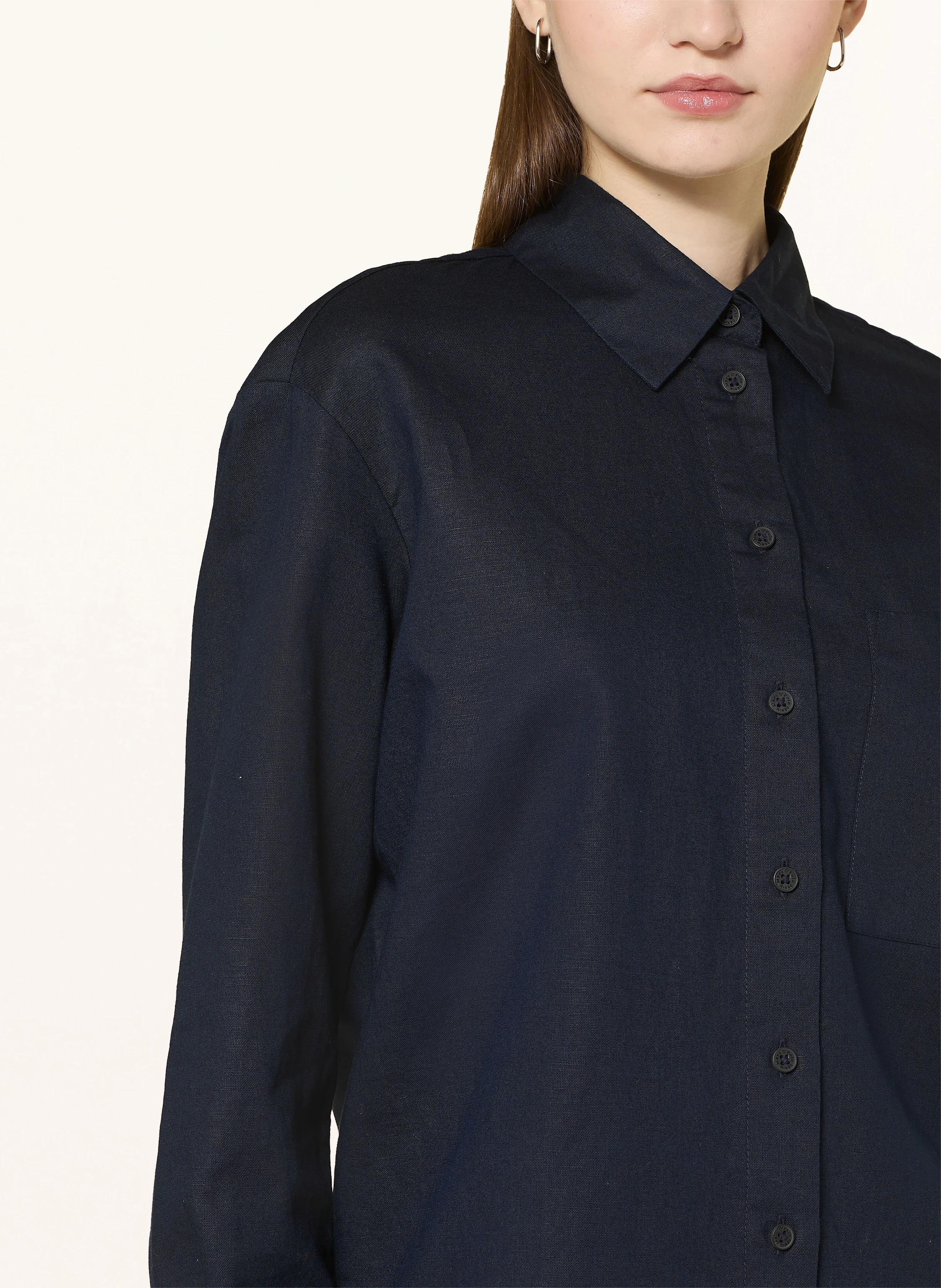 Marc O'Polo DENIM Hemdbluse mit Leinen
