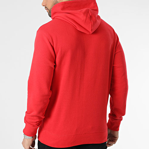 Sweat Capuche 218508 Rouge