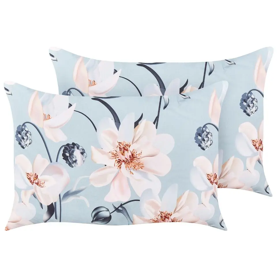 APRICALE - Tuinkussen set van 2 - Blauw - 40 x 60 cm - Polyester