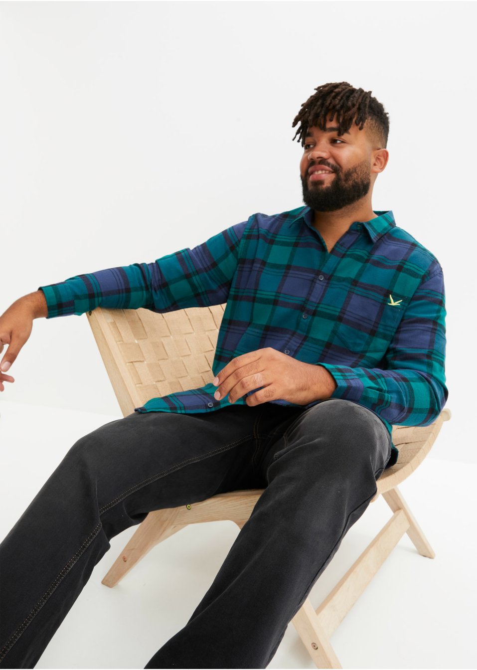Chemise manches longues en flanelle