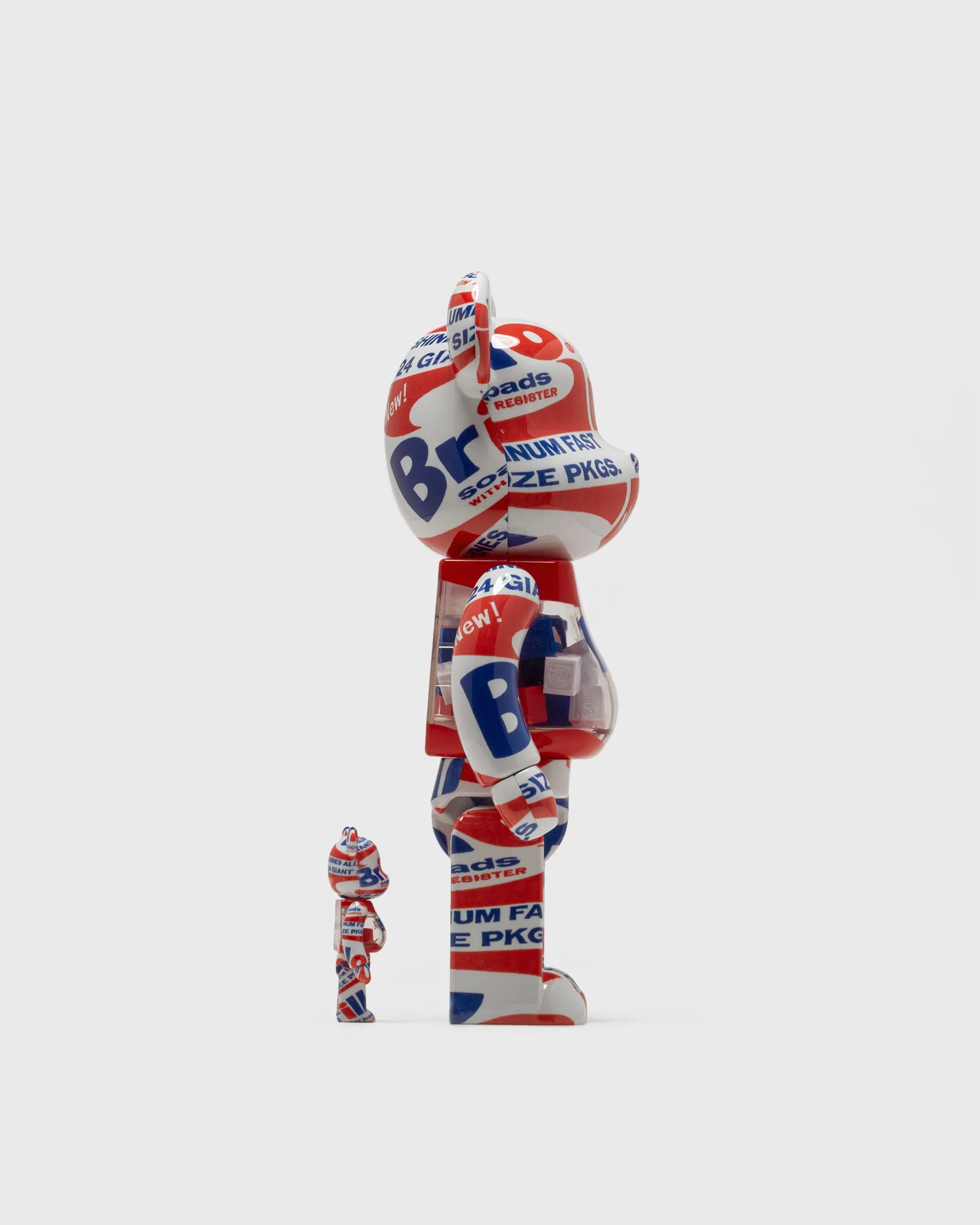 MEDICOM BEARBRICK 400% ANDY WARHOL BRILLO 2022 - PACOTE COM 2