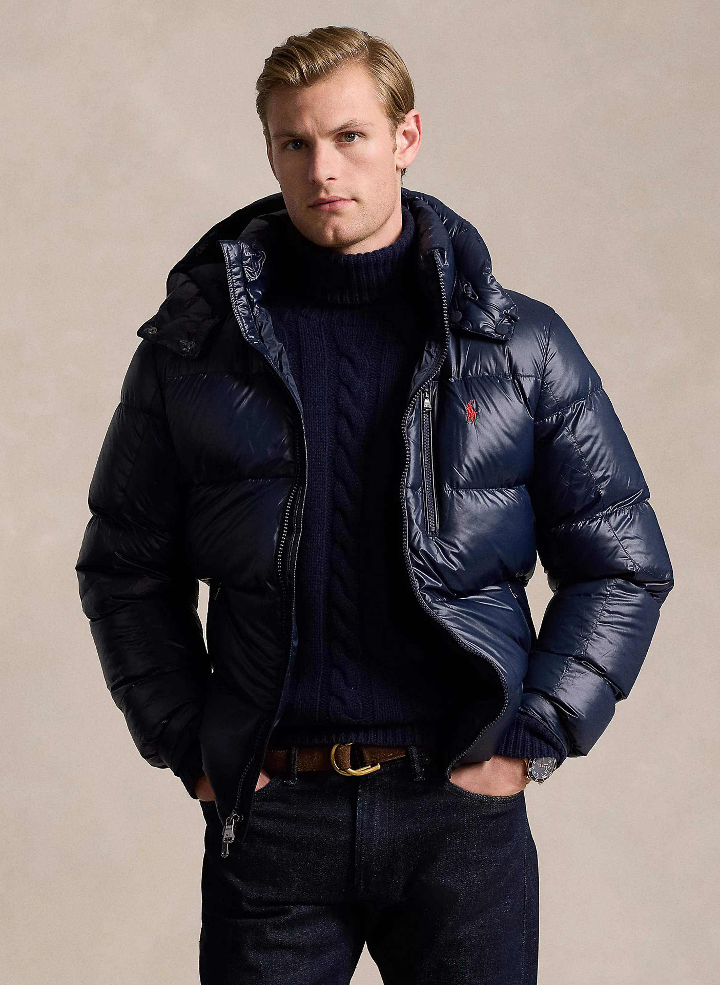 Doudoune en fibres recyclées | Bleu