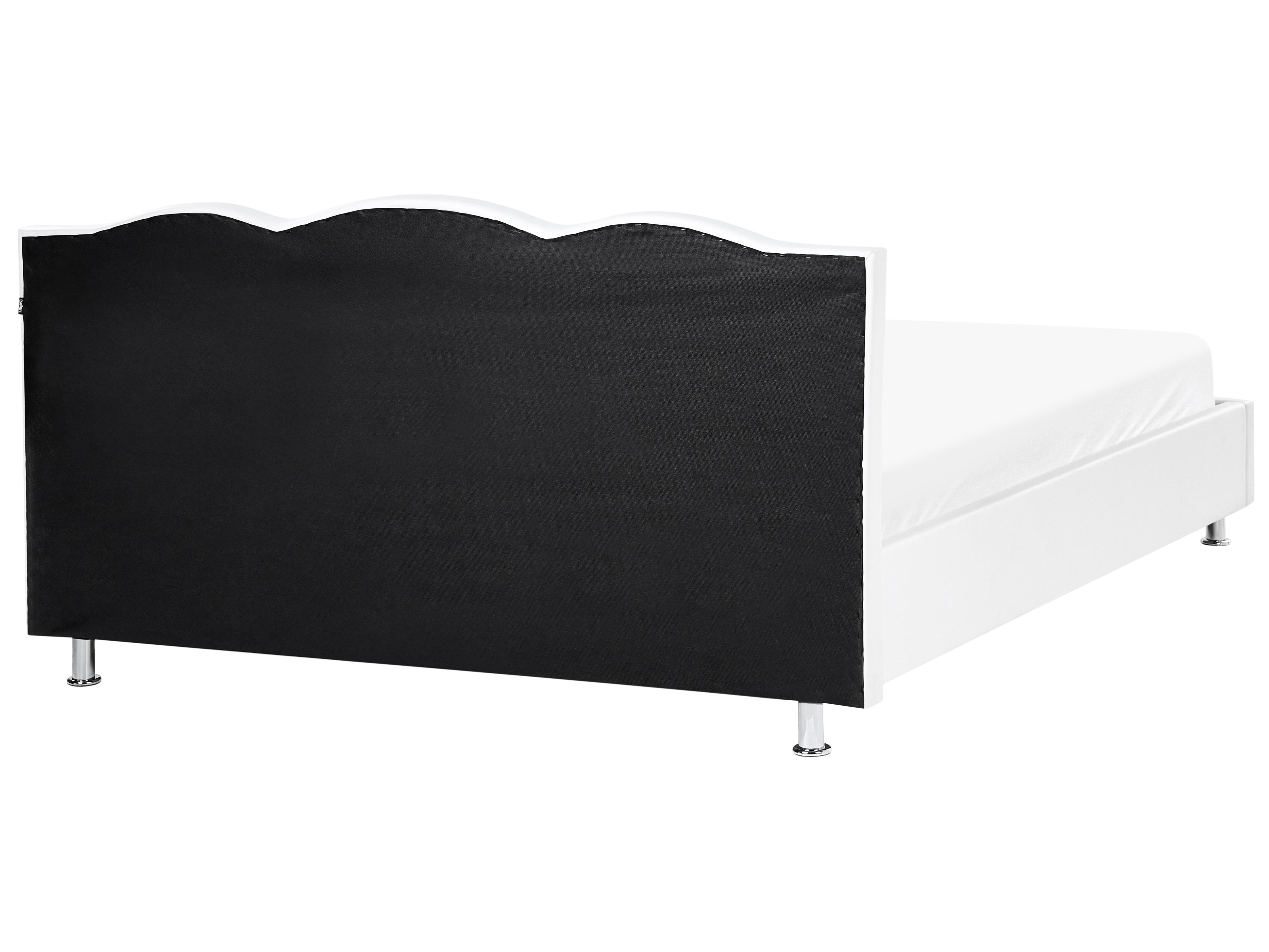 Bed Kunstleer METZ 180 x 200 cm Wit