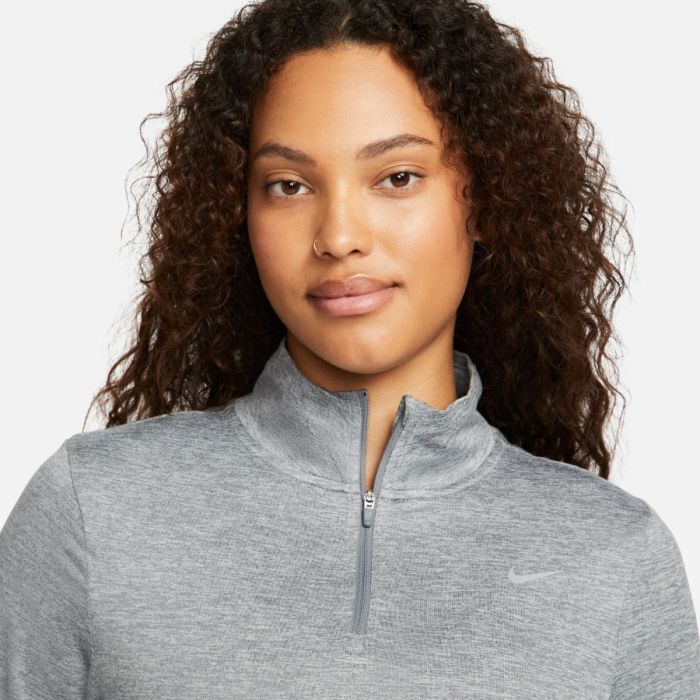 Nike Dame Trøjer Dri-FIT Swift Element UV Half Zip Grå