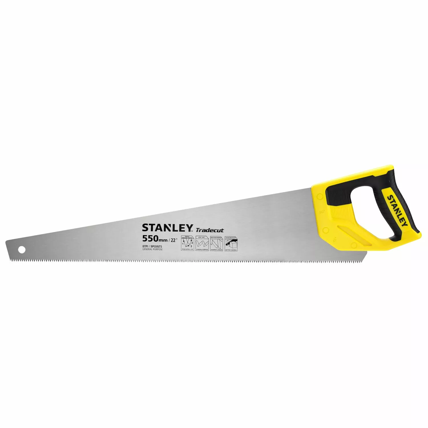 Stanley STHT1-20352 Houtzaag Tradecut Universal - 550mm - 8 TPI