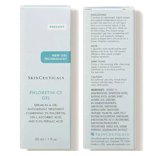 SkinCeuticals Antioxydants Phloretin CF Sérum Gel Visage 30ml