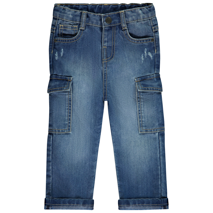 Jean cargo effet used pour bébé garçon