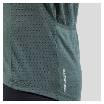 Maillot Manches Courtes Odlo Zeroweight Performance Wool 125 Gris