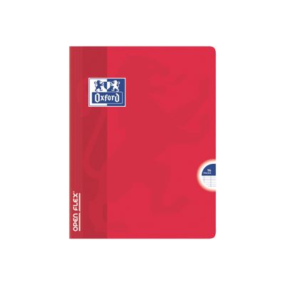 Oxford Openflex - Cahier polypro 17 x 22 cm - 96 pages - grands carreaux (seyès) - disponible dans différentes couleurs