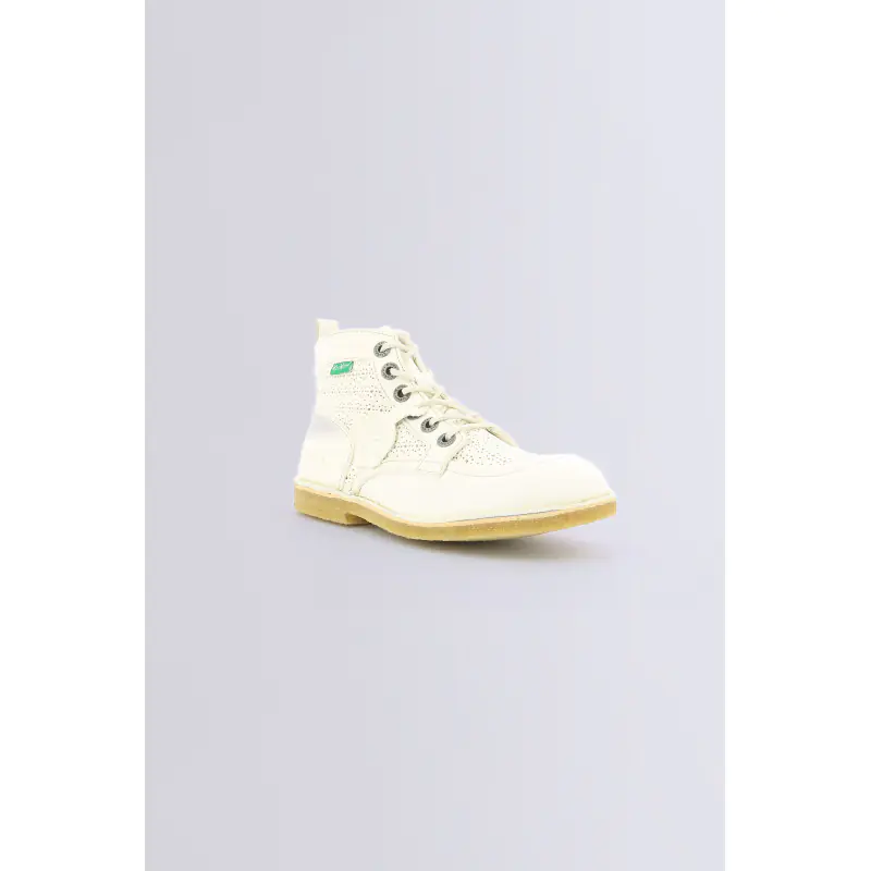 OJIKAR BLANC CASSE Bottines Cuir Femme