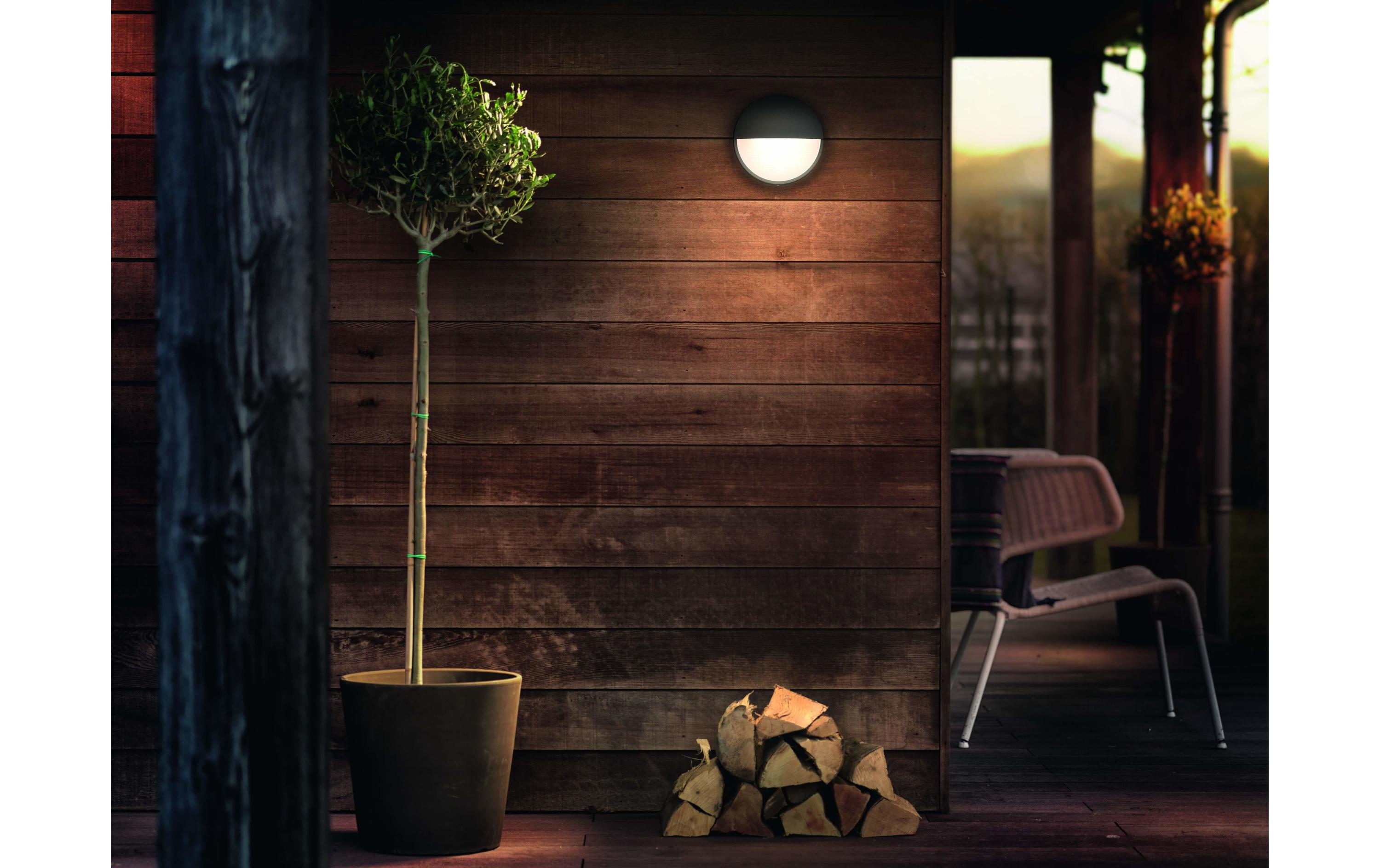 myGarden LED Wandleuchte Capricorn, 600 lm, AnthrazitWandleuchte für den Aussenbereich, 1x 6 W, LED