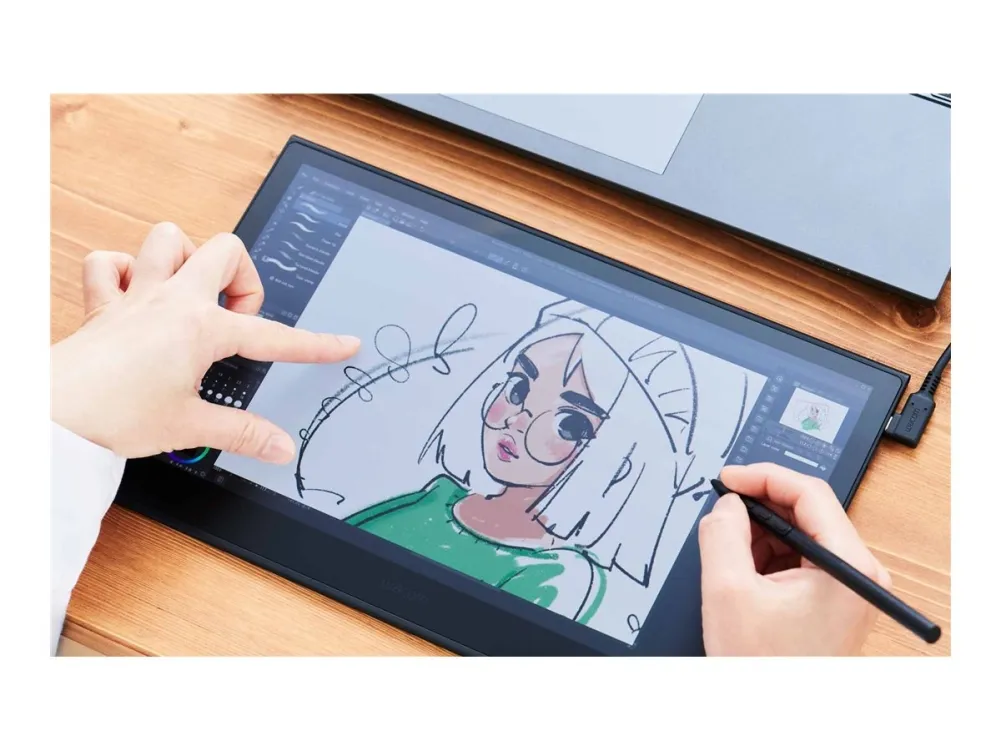 Wacom Movink 13 - Digitizer m/ OLED display - 29.4 x 16.5 cm - multi-touch (10-punkts) - projiceret kapacitiv - kablet - USB-C