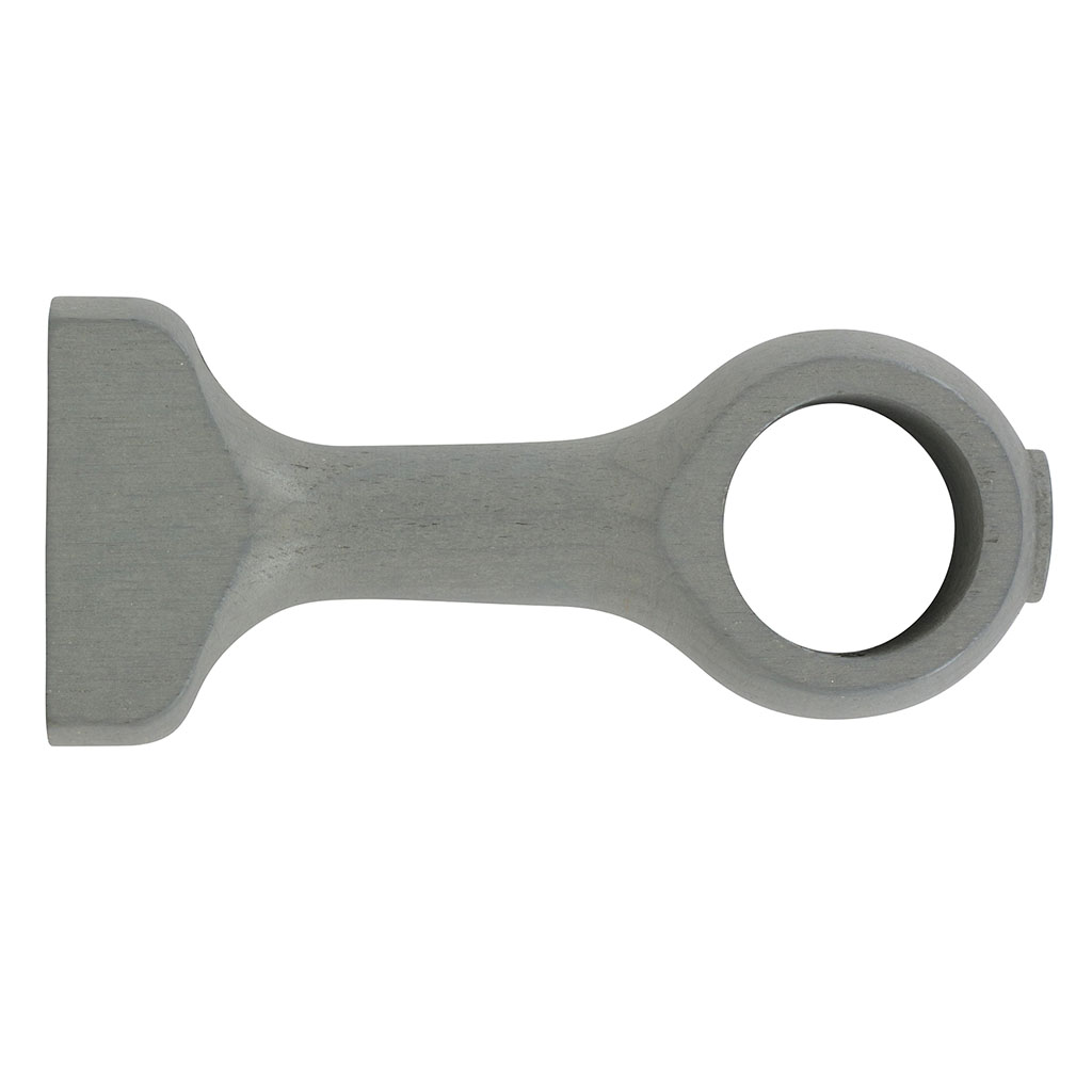 Lot de 2 supports courts bois gris D 28mm