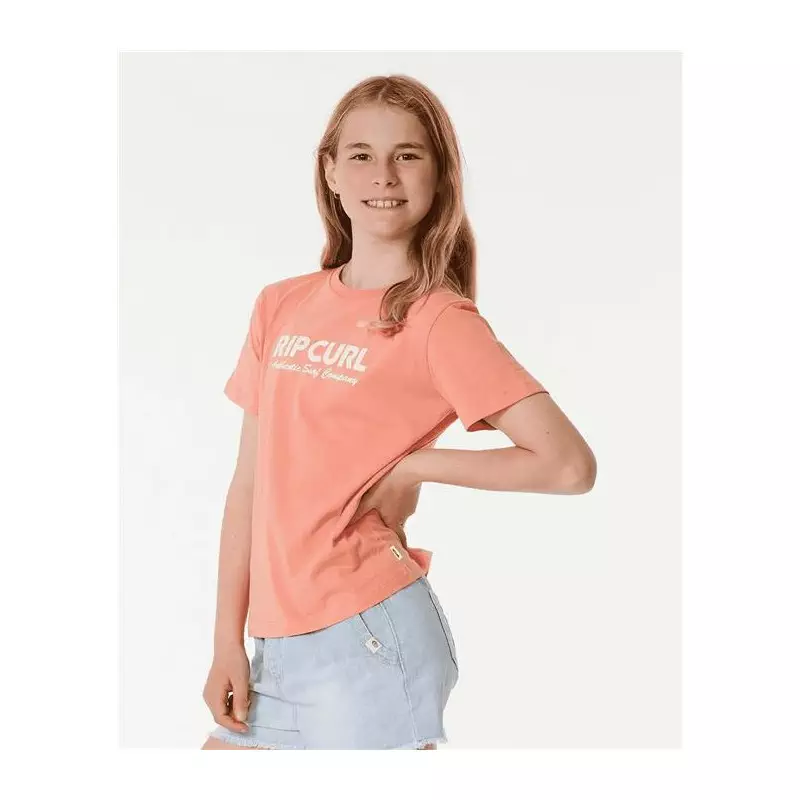 Teeshirt junior RIPCURL Surf Spray Standard Tee -Girl Coral