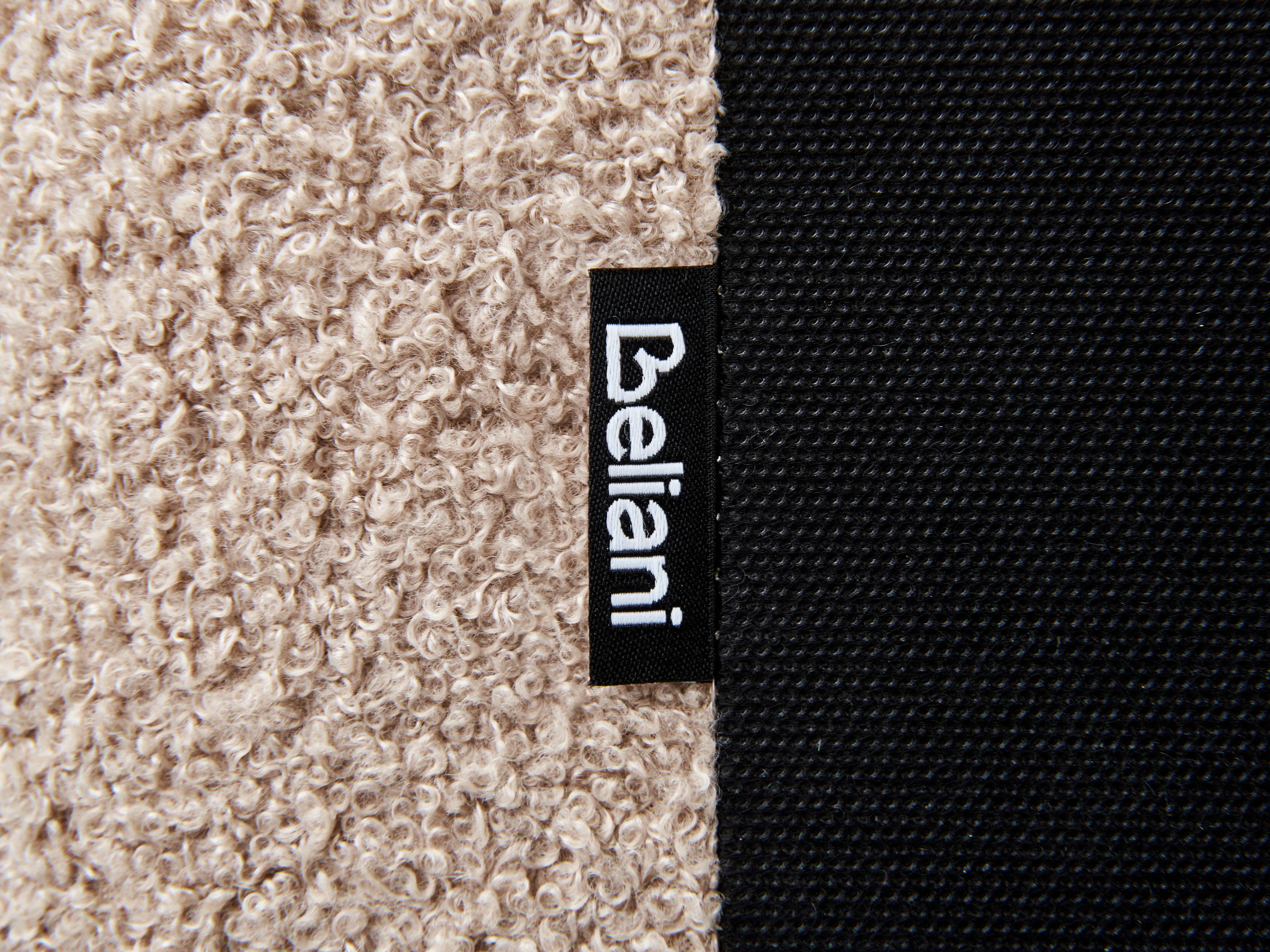 Bed Bouclé LAVAUR 160 x 200 cm Taupe