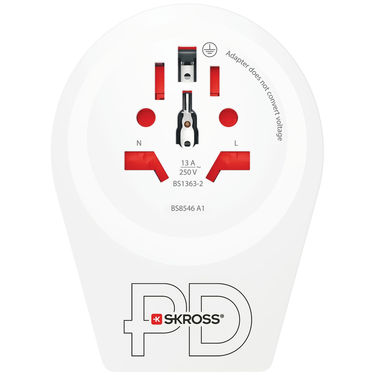 SKross verden til Europa USB-C 20PD reiseadapter 3310227