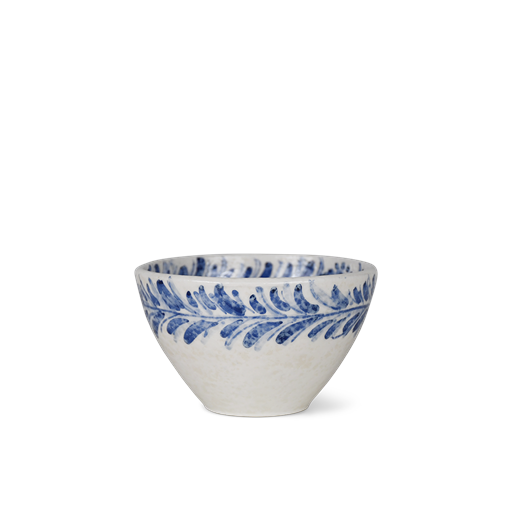 Familianna Conic Skål, Floral Blue, Ø13 cm