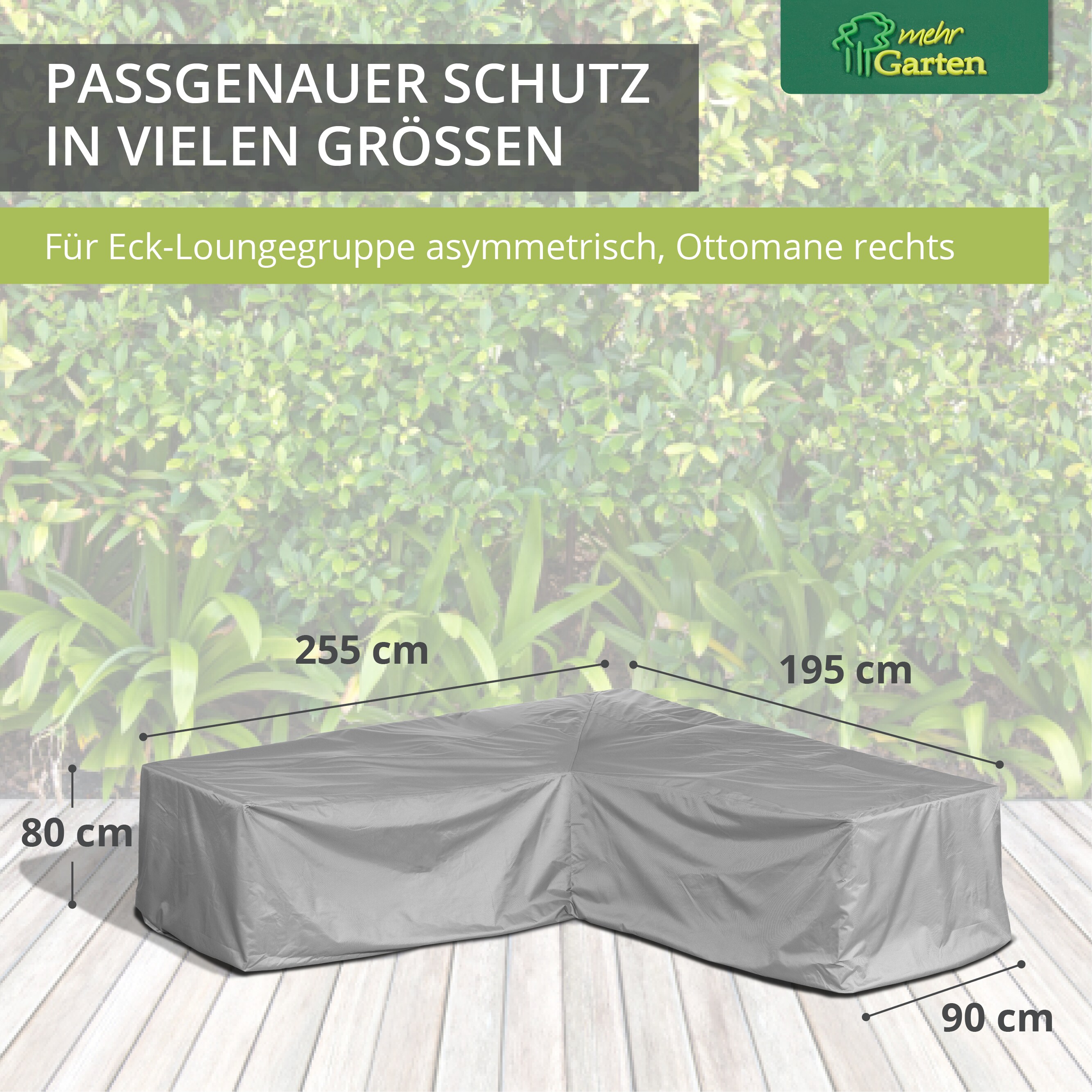Protect Loungegruppen L-Form asymmetrisch