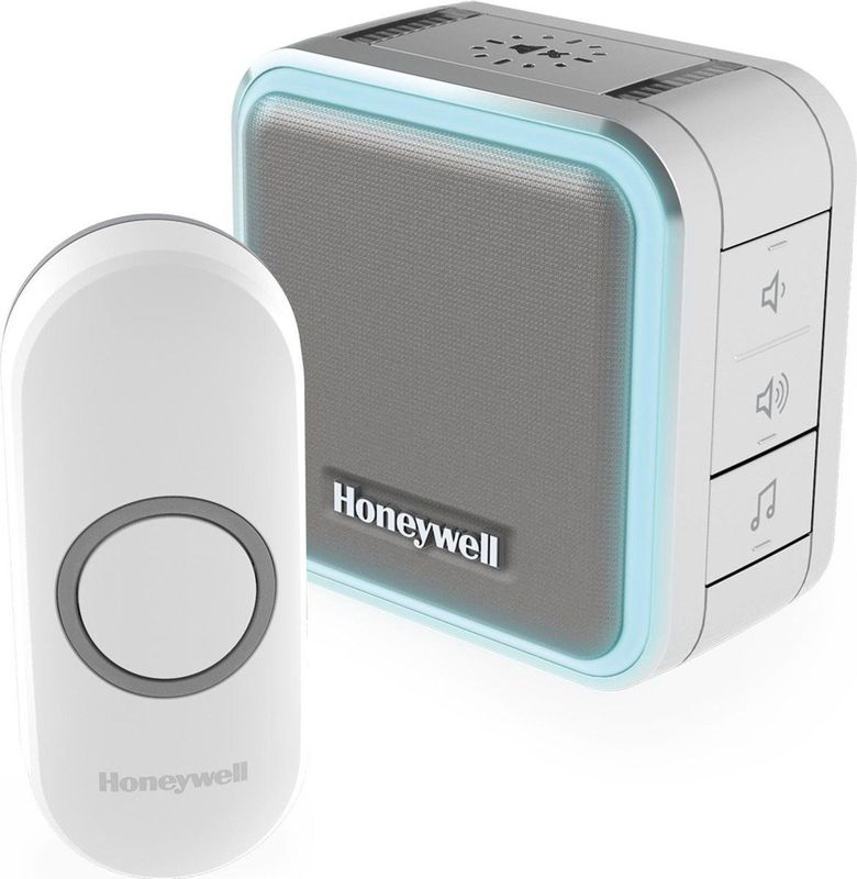 Honeywell - Draadloze Deurbel - Grijs - 150 m Bereik - LED Indicator