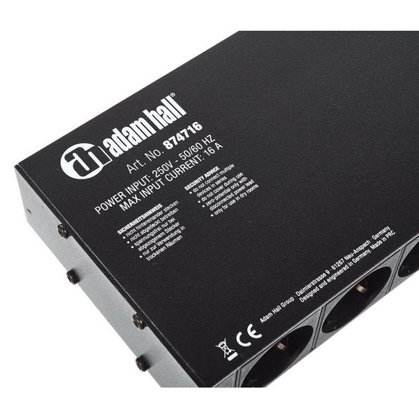Adam Hall 874716 Power Strip 1 U 19