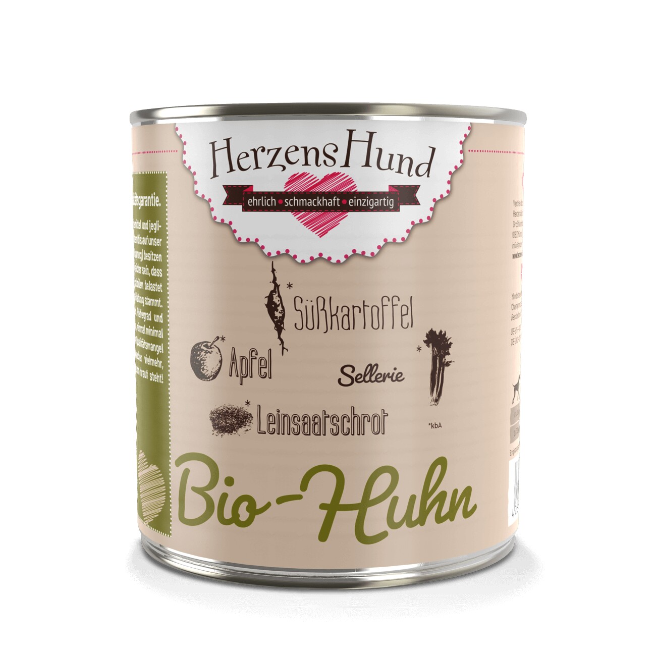 HerzensHund Adult 6x800g Bio Huhn