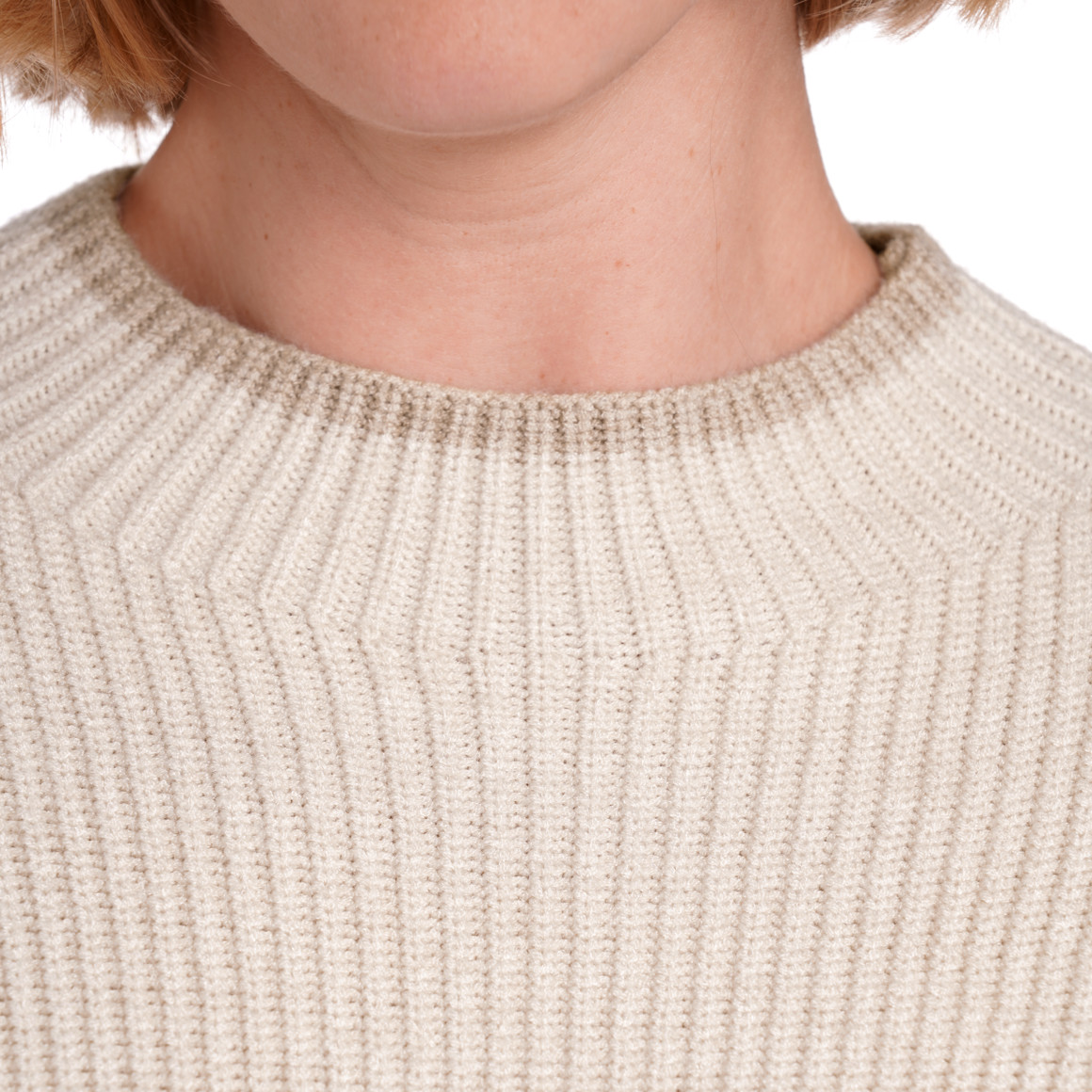 Gina Benotti Damen Strickpullover mit Stehkragen beige